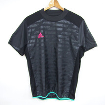 アディダス 半袖Tシャツ ピステ メッシュ カモフラ柄 スポーツウエア 大きいサイズ メンズ Oサイズ ブラック adidas_画像1