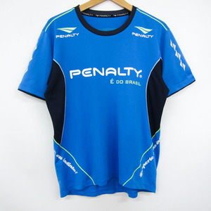 ペナルティ 半袖Ｔシャツ プラクティスシャツ サッカー フットサル メンズ ブルー PENALTY
