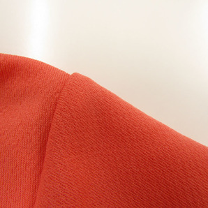フィラ 半袖ポロシャツ ハイネック ハーフジップ ゴルフウエア レディース Lサイズ オレンジ FILAの画像5