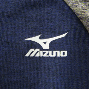 ミズノ 半袖Tシャツ ストレッチ ワンポイントロゴ スポーツウエア レディース Mサイズ ネイビー Mizunoの画像4