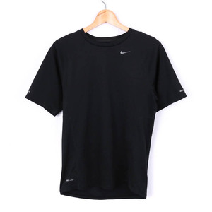 ナイキ 半袖Tシャツ 無地 ドライフィット スポーツウエア メンズ Sサイズ ブラック NIKE