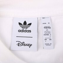 アディダス 半袖Tシャツ ディズニーコラボ コットン スポーツウエア メンズ Lサイズ ホワイト adidas_画像3