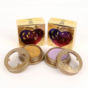  Anna Sui eyeshadow metallic I z200/800 somewhat use 2 point set together cosme exterior defect have lady's 3.5g size ANNA SUI