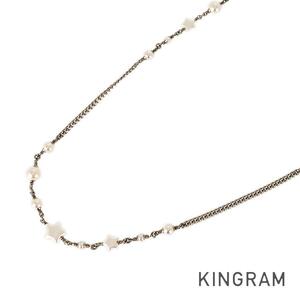  Chanel long necklace GP fake pearl mi[ used ]