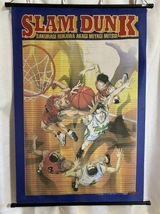 ｃ◆8* 難あり　スラムダンク　タペストリー　SLAMDUNK　約60㎝×90㎝　桜木花道　流川楓　井上雄彦　当時物　/　Ｂ19上