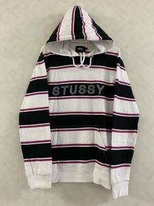 Stussy Parker size S border Stussy Logo embroidery old clothes man . old clothes woman ....