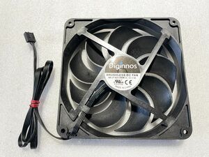 Diginnos BRUSHLESS 4pin DC FAN /140 mm角 /DC 12V 0.14A [E312729]