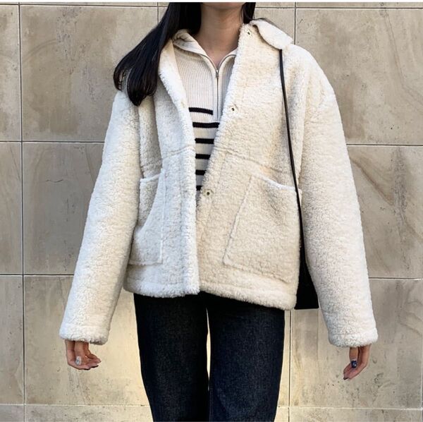 RiLi store ひつじさんアウター ボアコート