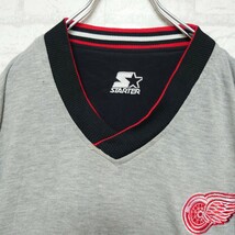 リバーシブル NHL Detroit Redwings デトロイト・レッドウィングス ナイロンジャケット プルオーバー 刺繍 ウィンドブレーカー XXL_画像9