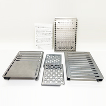 [未使用] 笑's-sho's- コンパクト焚き火グリル B-6君 Mr.B-6 All Titanium Grill plate setⅡ オールチタニウム チタン + おまけ_画像4