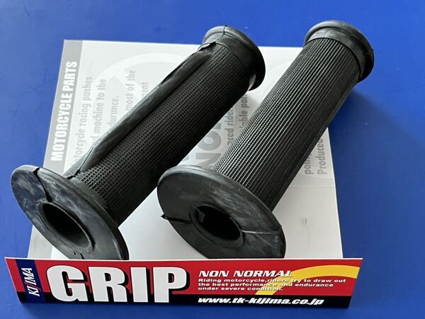 XJ400 KIJIMA製 トマゼリグリップ (黒) 新品即決 キジマ ゼファー400 GPZ400F Z400GP KH400 RG250 XJR400 ZRX400 レブル GB350