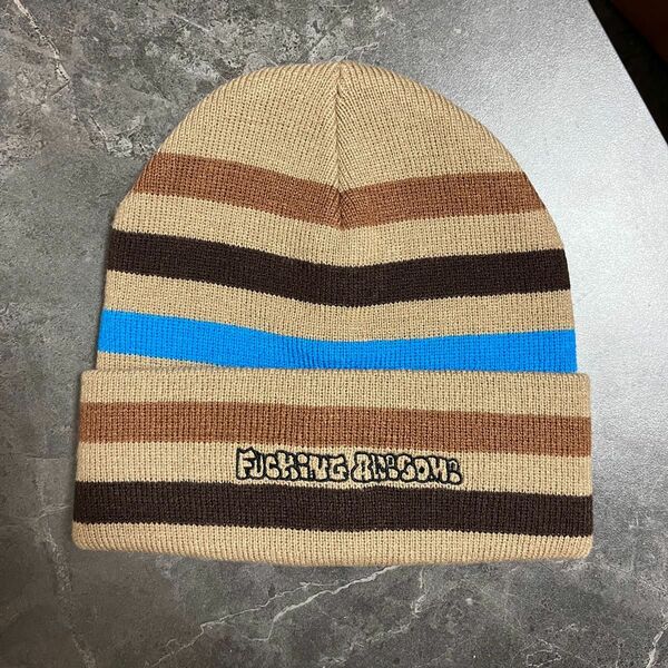 FUCKING AWESOME WANTO STRIPE CUFF BEANIE