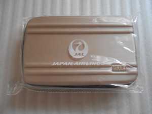 【未開封　やや訳あり】JAL　日本航空　ビジネスクラス　アメニティケース　（シャンパンゴールド色）　ゼロハリバートン　