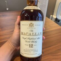 マッカラン 12年 シェリー　旧ボトル　1000ml 箱付　液面良好　金キャップ　MACALLAN Single HIGHLAND スコッチウイスキー 古酒 _画像5