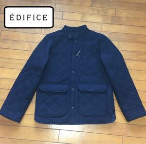 ★【 EDIFICE 】★ ウール中綿 キルティングジャケット★サイズ38★O708