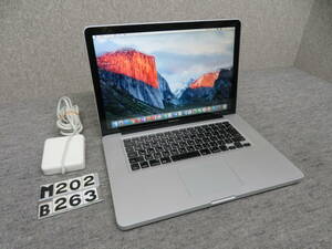 MacBook Pro A1286◆ CS6 ＆Office付◆究極PC ◆15.4型 ◆PC1台で、ダブル Mac OS X & Windows10◆高速2.4GHz / 8GB / 高速起動SSD 512GB