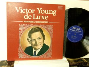 ▲ダブルジャケLP ヴィクター・ヤング / VICTOR YOUNG DE LUXE 国内盤 テイチク SDL-4 「エデンの東」「風と共に去りぬ」 ムード◇r51007