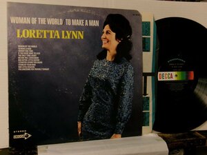 ▲LP LORETTA LYNN ロレッタ・リン / WOMAN OF THE WORLD TO MAKE A MAN 輸入盤 DECCA DL-75113 カントリー◇r51007