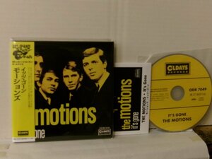 ▲紙ジャケット帯付CD THE MOTIONS モーションズ / IT'S GONE イッツ・ゴーン 国内盤 オールデイズ・レコード ODR7049 ◇r51011