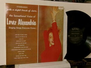 ▲LP LOREZ ALEXANDRIA ロレツ・アレクサンドリア / STANDARDS WITH A SLIGHT TOUCH OF JAZZ 輸入再発盤◇r51021