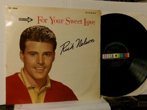 ▲LP RICKY NELSON リッキー・ネルソン / FOR YOUR SWEET LOVE 甘い恋 国内盤 テイチク SDL-10088 OLDIES◇r51028