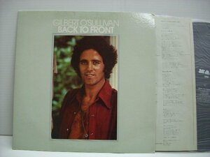 [LP] GILBERT O'SULLIVAN ギルバート・オサリヴァン / BACK TO FRONT アローン・アゲイン 国内盤 キングレコード SLC 473 ◇51009