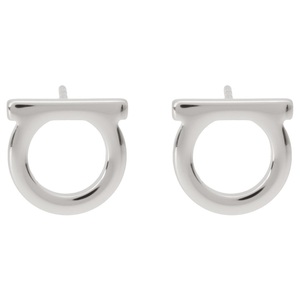 フェラガモ FERRAGAMO 696430 760119 002 ガンチーニ スタッド ピアス シルバー レディース アクセサリー GANCINI EARRING