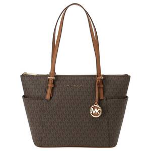 マイケルコース MICHAEL KORS 30S0GTTT1B 252 BRN/ACORN MKロゴチャーム付 トートバッグ MKシグネチャー ブラウン/アコーン レディース