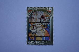 外国切手：スペイン切手 「サント・ドミンゴ・デ・ラ・カルサーダ」1種完 未使用