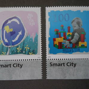 外国切手：スイス切手 「ストリートアート」4種完 未使用の画像3
