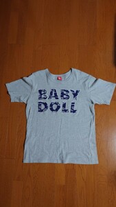 BABY DOLL 半袖Tシャツ サイズXL メンズ グレー ベビードール