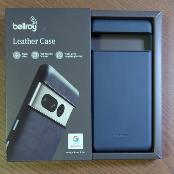 新品 未使用 Bellroy Leather Case for Pixel 7 Pro Bluestone