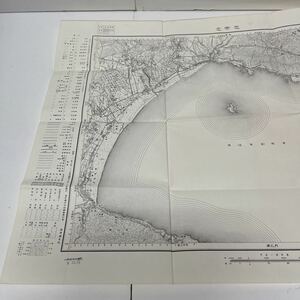 古地図 地形図 五万分之一 地理調査所 昭和28年応急修正 昭和30年発行 志布志 有明湾 鹿児島県 宮崎県