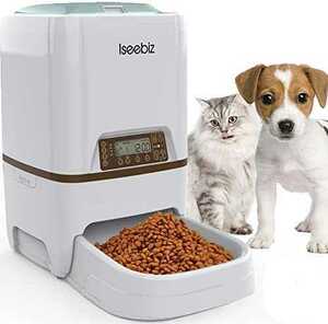 自動給餌器 猫 犬用ペット自動餌やり機 5L大容量 1日4食で最大20日連続自動給餌 タイマー式 録音可 水洗い可能 猫/犬/うさぎなど対応