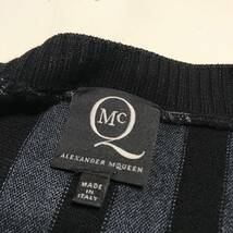 ★McQ アレクサンダー マックイーン ALEXANDER MQUEEN★メンズ ボーダー柄 グラデーション ニット セーター ニットカットソー size S_画像5