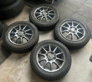 □　A-TECH SCHNEDER エーテック シュナイダー 13インチホイール ウィンターマックス WM01 155/65R13 18年製 9分山 札幌 T-1220　★