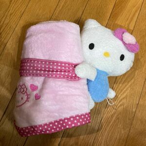 サンリオ　キティ　ぬいぐるみブランケット