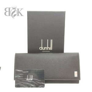  Dunhill 2. складывать длинный кошелек FP1010E карта 10 темно-коричневый не использовался товар *