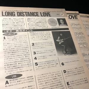 1001-1 レア切り抜き　ギタースコア　ラウドネス　高崎晃　本人手指　LOUDNESS