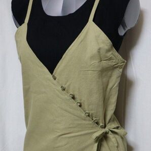 Select MOCA セレクト モカ ラップスカート サロペットスカート フリーサイズ カーキー