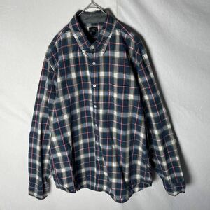 J.CREW 長袖チェックシャツ　ボタンダウン 古着　Lサイズ