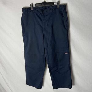 genuine dickies ワークパンツ ダブルニー 古着　WORK WEAR idealジッパー　36×32
