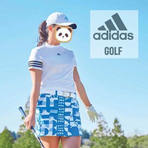 【L】即日発送　新品定価8490円　アディダス　ゴルフ　レディース　モックネックシャツ　白　adidas golf 