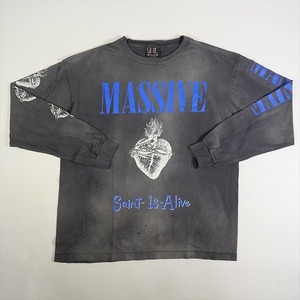 SAINT MICHAEL セント マイケル 23AW LS TEE/MASSIVE BLACK ロンT 黒 Size 【L】 【新古品・未使用品】 20778863