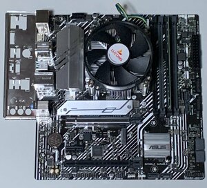 【中古】ASUS Prime B560M-A Celeron G5900 8GBメモリ 1枚 CPUクーラー・パネル付属 / LGA1200 Intel第10/11世代 MicroATX