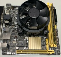 【中古】ASUS H81I-PLUS DP/P30AD/DP_MB i7-4790 8GBメモリ1枚 パネル・CPUクーラー有 / Mini-ITX LGA1150_画像2