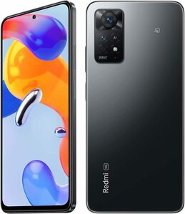 XIAOMI シャオミ Redmi Note 11 Pro 5G SIMフリー 128GB メモリ6GB デュアルSIM 1億800万画素 グラファイトグレー 新品