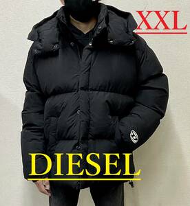 ディーゼル　パデッド ジャケット 1222　XXLサイズ　ブラック　美しいシルエット　新品 タグ付　DIESEL　A06423 0BFAQ　大きい希少サイズ