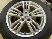 専用ナット付き 4本 ★ 日産 スカイライン V36 後期 純正 7.5J +45 5H-114.3 ★ ブリヂストン 225/55R17 ★ NISSAN 通販限定 個人宅不可_画像3