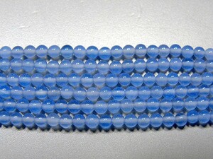天然石3mm half-a0304 ブルーアゲート 半連 約18-20cm auc